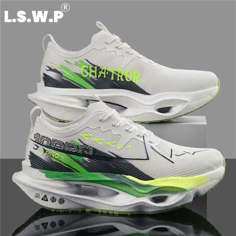 Breathable Mesh Athletic Shoes - Erkekler için Rahat Spor Ayakkabılar, Delikli