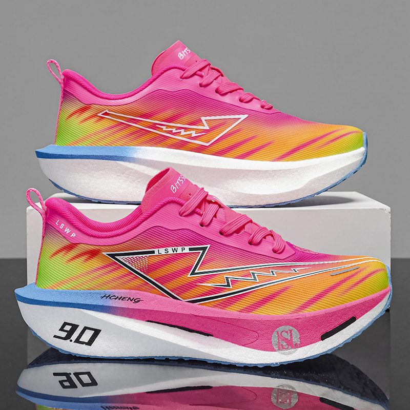 Breathable Mesh Athletic Shoes - Maraton Atletik Koşu Ayakkabıları Karbon Tabanlı